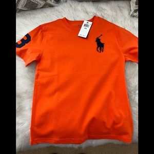 New Boys Orange Polo Short Sleeve T-shirt